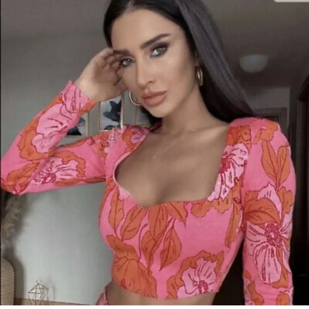 Zara Jacquard Crop Top 5029/604/620